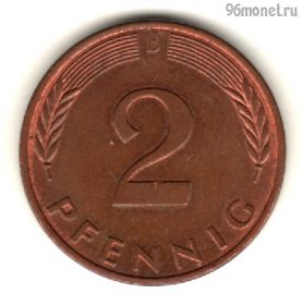 ФРГ 2 пфеннига 1981 D