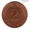 ФРГ 2 пфеннига 1981 D
