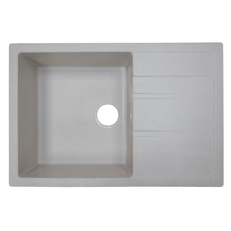 Кухонная мойка AZARIO Rio 750x505x185 искусственный мрамор, с крылом, бежевый CS00105226