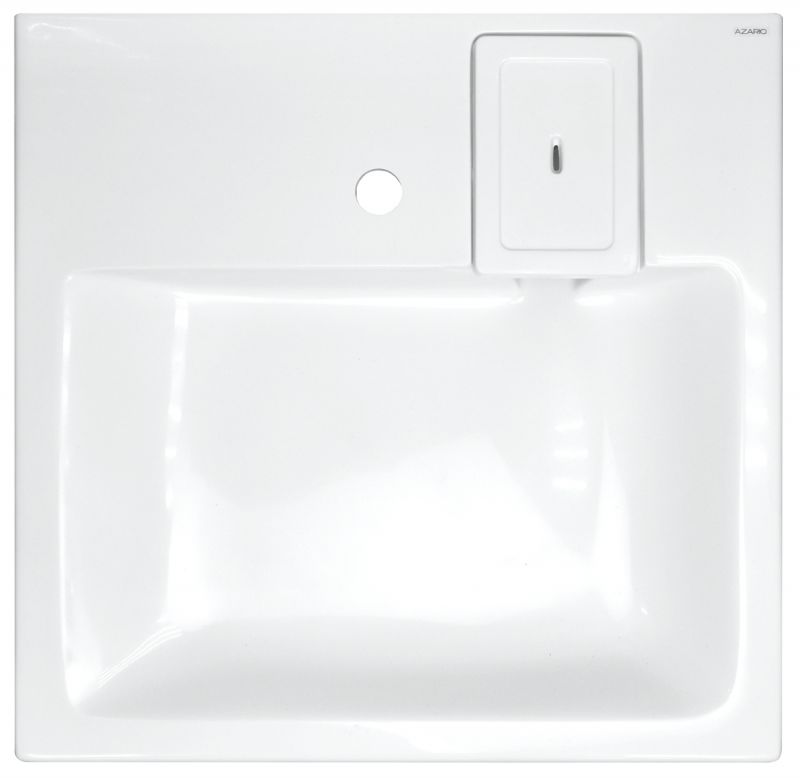 Раковина подвесная AZARIO Beta 600х583х90 литьевой мрамор, белая CS00078301