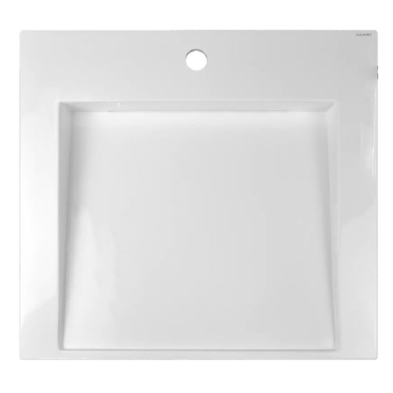 Раковина Azario Domino 600х555х80 литьевой мрамор, белая CS00082282