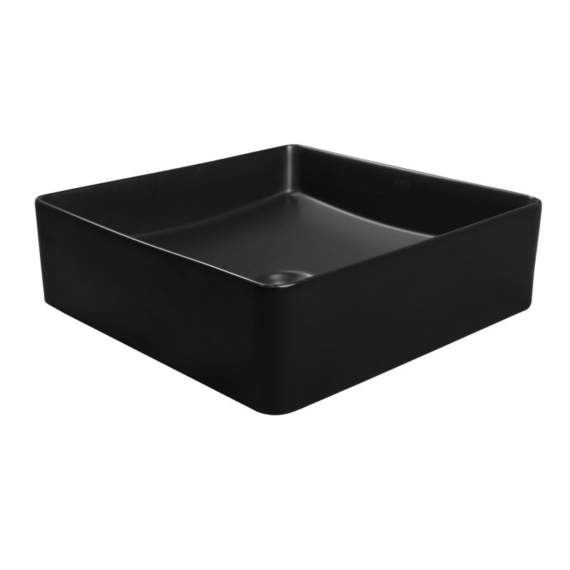 Раковина-чаша Azario 360х360х110 накладная, квадратная, черный матовый AZ-2179-S-MB