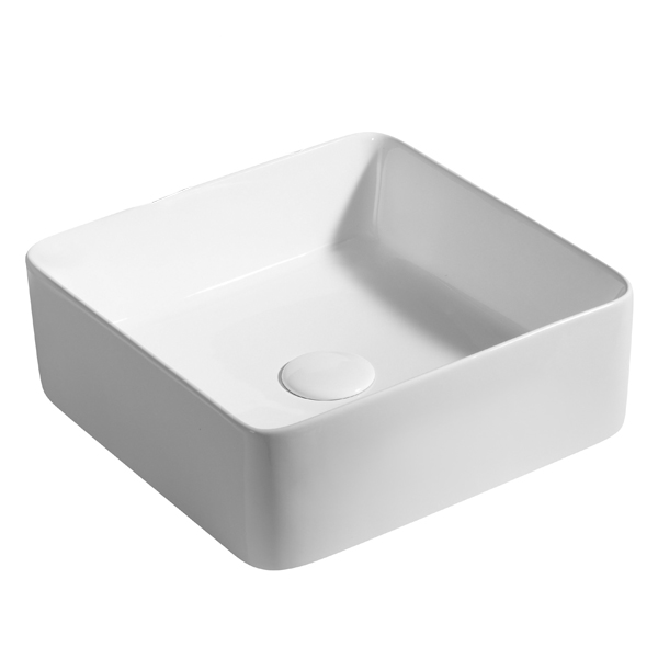 Раковина Azario 34,5х34х12, накладная, белая AZ-41314