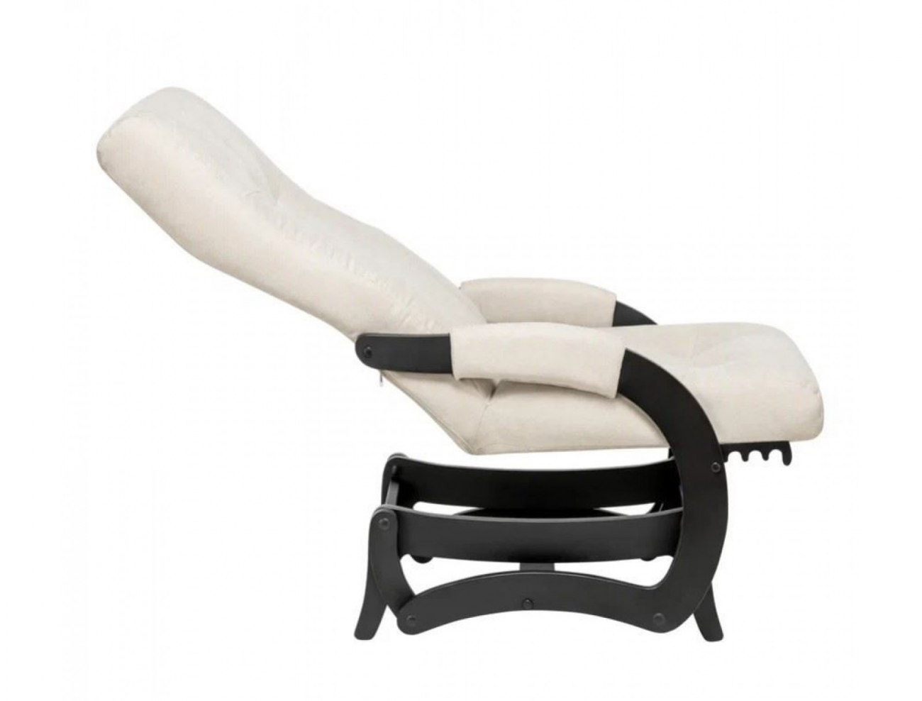 Кресло-маятник Leset Блисс Венге ткань Antonio ivory, 5