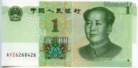 Китай 1 юань 2019