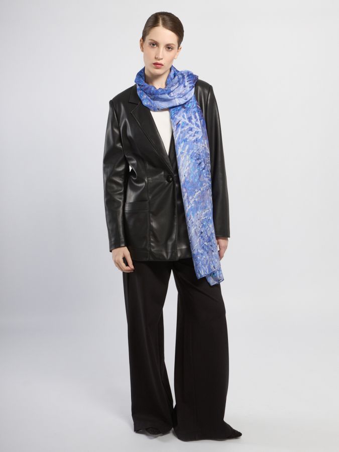 Палантин женский шелк+шерсть+мод 90х185 BL16-8413-12 ELEGANZZA