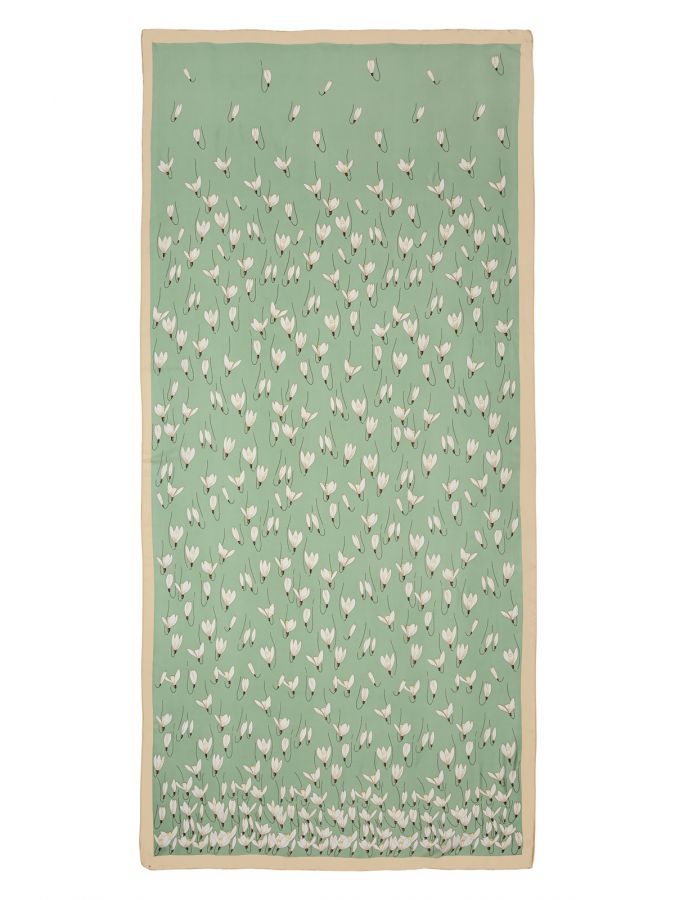 Палантин женский виск+шелк 90х180 LG34-439-14 LABBRA