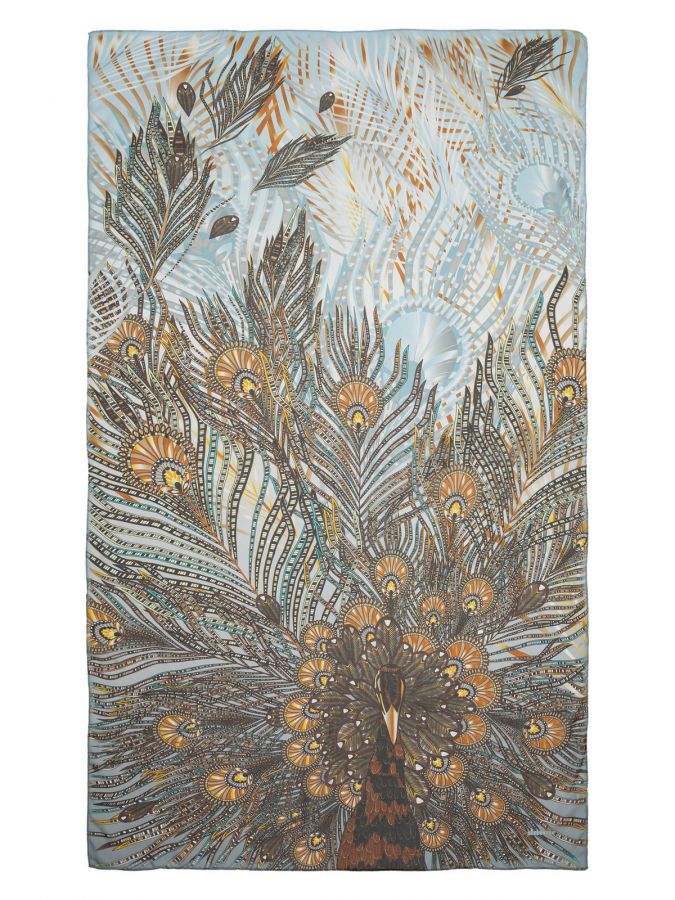 Палантин женский шелк 110х180 SS02-8434-11 ELEGANZZA