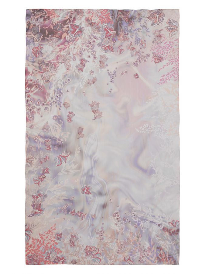 Палантин женский шелк 110х180 SS02-8444-09 ELEGANZZA