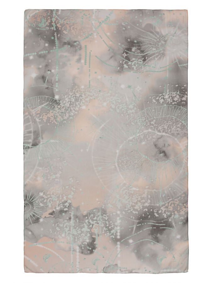 Палантин женский шелк 110х180 SS02-8437-19 ELEGANZZA