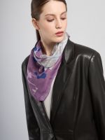 Платок женский шелк+шерсть+мод 120х120 BL16-8412-09 ELEGANZZA