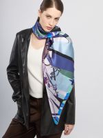 Платок женский шелк 86х86 SS03-8351-10 ELEGANZZA