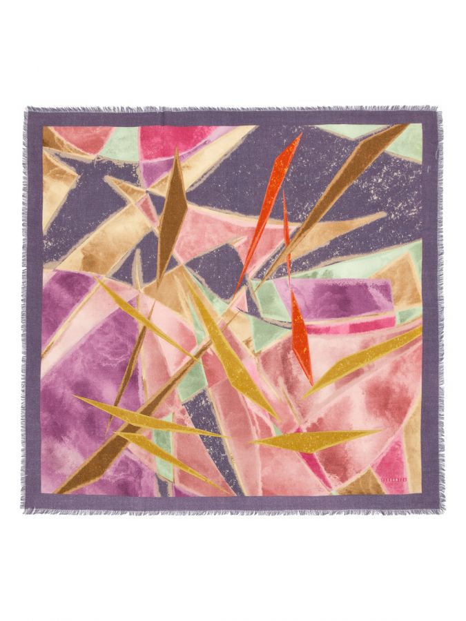 Платок женский шерсть+каш 90х90 S42-8405-09 ELEGANZZA