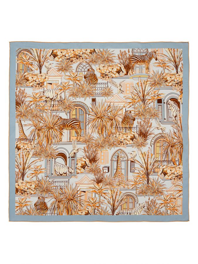 Платок женский шелк 90х90 B03-8425-11 ELEGANZZA