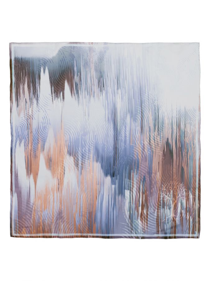 Платок женский шелк 90х90 E04-8457-11 ELEGANZZA