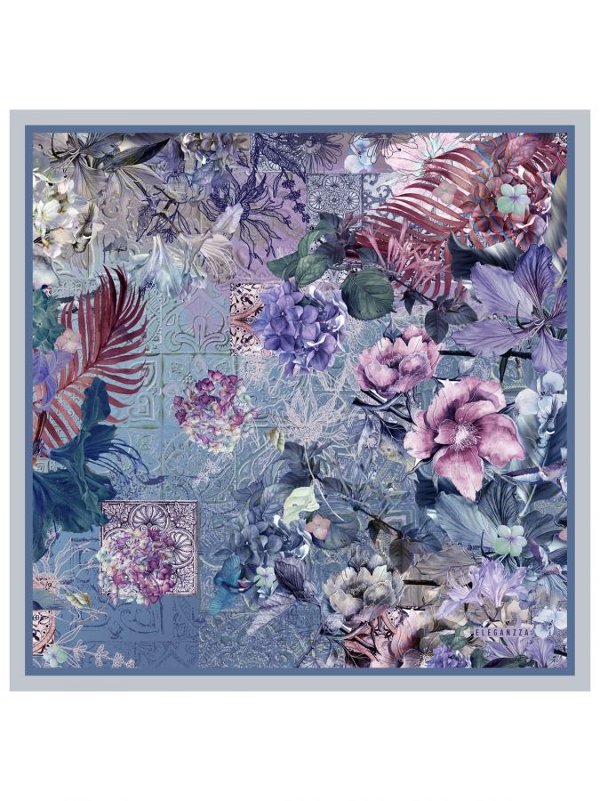 Платок женский шелк 53х53 SS03-8506-11 ELEGANZZA