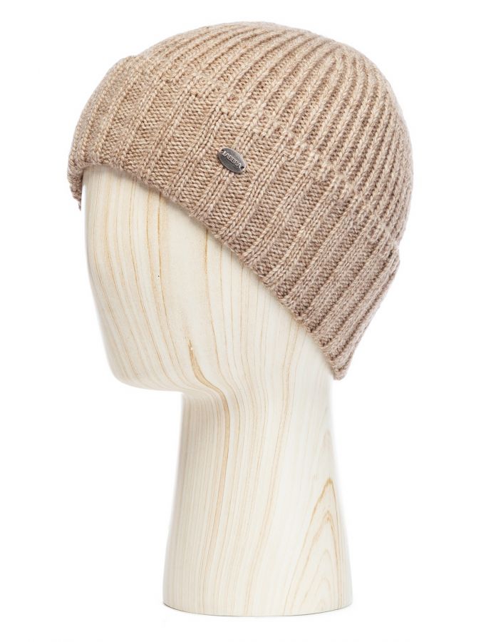 Шапка мужская шерсть+акр LB-A53106 beige LABBRA