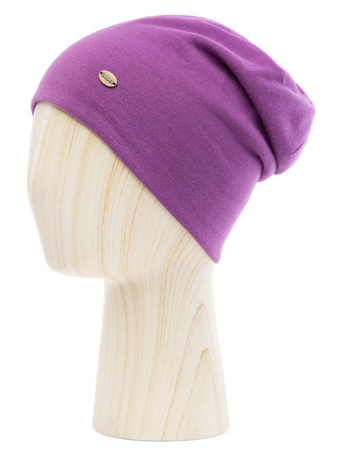 Шапка женская шерсть+акр LB-N88039 violet LABBRA