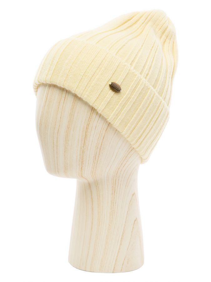 Шапка женская шерсть+акр LB-N88043 yellow LABBRA