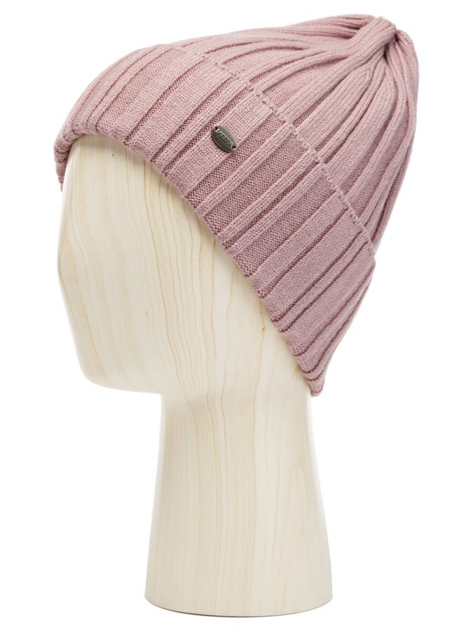Шапка женская каш+шерсть+виск LB-N88043 dirty pink LABBRA