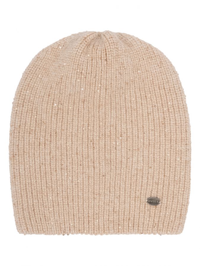 Шапка женская анг+нейл+люр LB-N88065 beige LABBRA