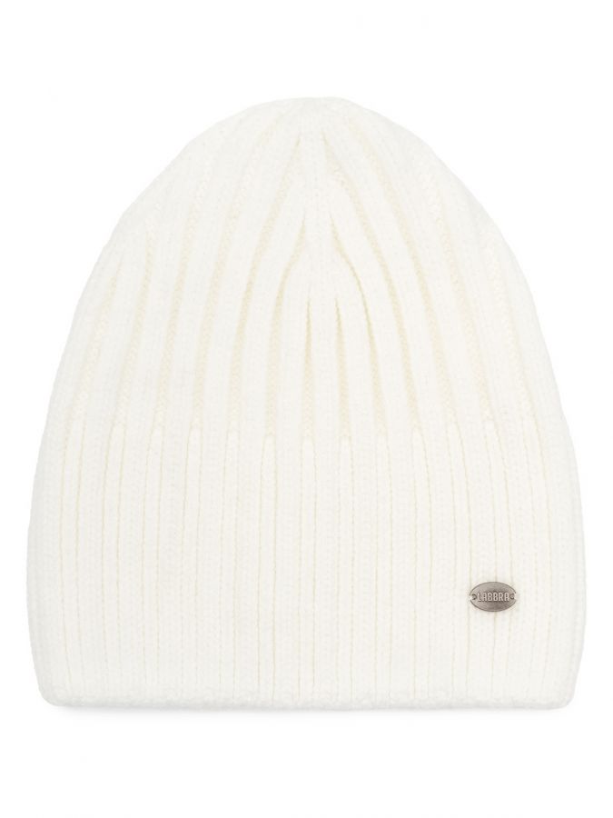 Шапка женская шерсть+акр LB-A53071 white LABBRA