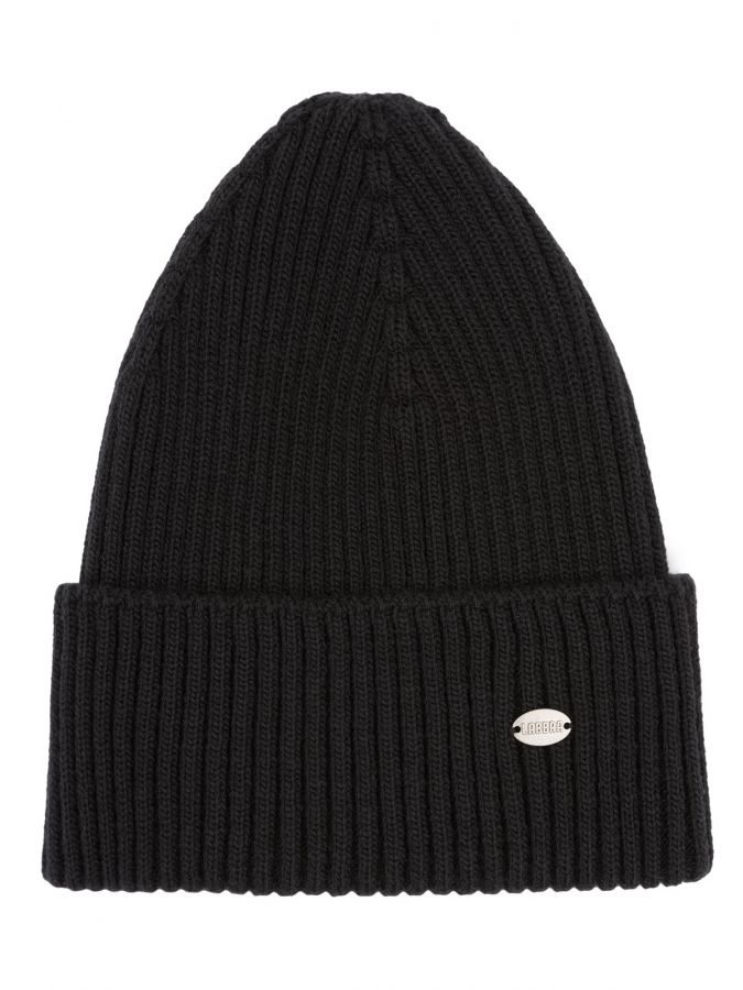 Шапка мужская шерсть+акр LB-A53114 black LABBRA