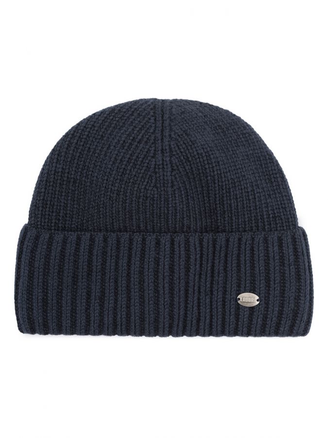 Шапка мужская шерсть+каш+виск LB-A53115 navy LABBRA