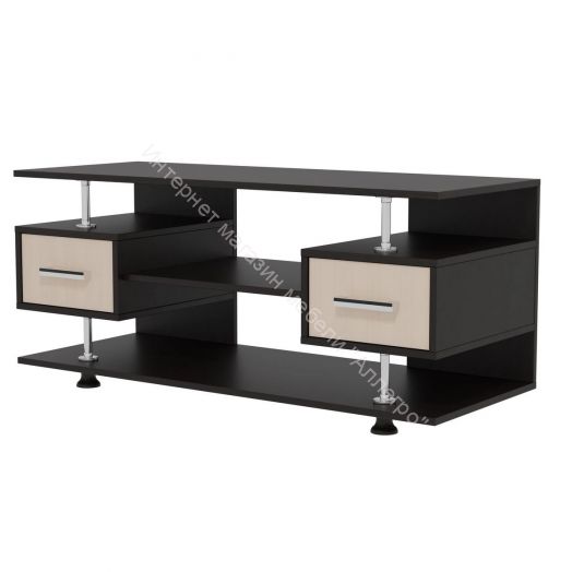 Фант 9 тумба под ТВ (Фант) с 2-мя ящиками Венге/Млечный дуб