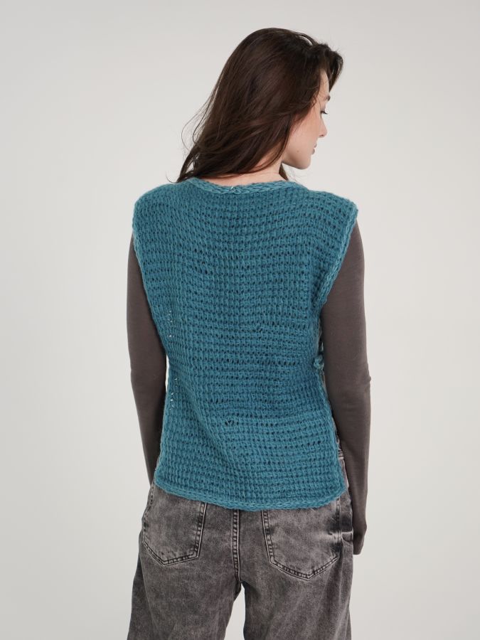 Жилет синий