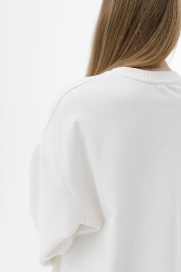 Свитшот базовый молочный