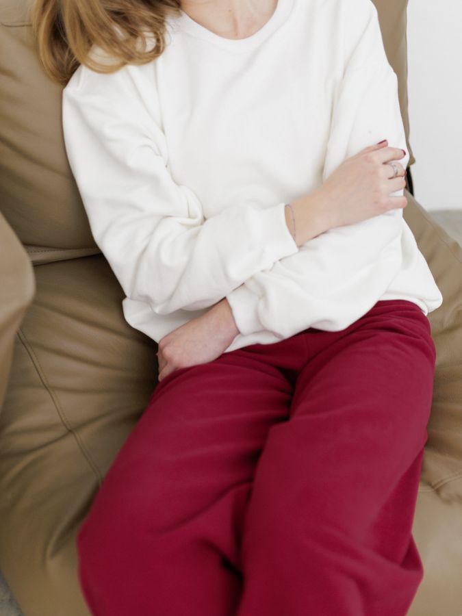 Свитшот базовый молочный