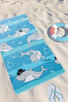 Полотенце пляжное Боцман [голубой]