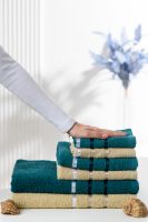 14418 Комплект полотенец 3 шт 350 грМ2 [бежевый]