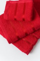 14418 Комплект полотенец 3 шт 350 грМ2 [бордовый]