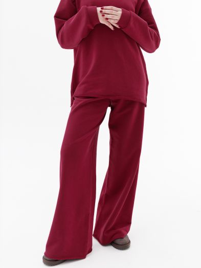 Брюки бесшовные брусника