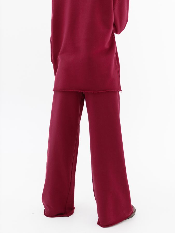 Брюки бесшовные брусника