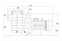 Насос с префильтром  54м3/ч Glong FCP-A Н=10 4,0кВт 400В (FCP-4000AT)