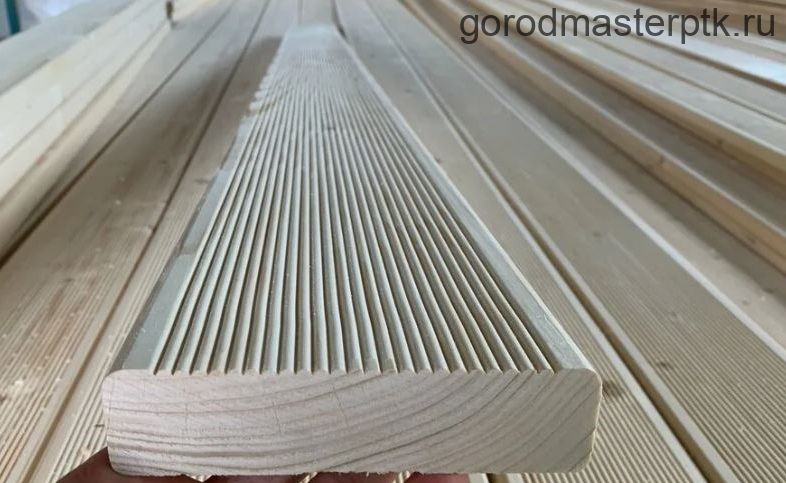 Двухсторонняя террасная/палубная доска 36х145х6000 мм, сорт АВ, хвоя (сосна, ель), S=0,87 м2