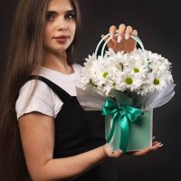 Сумочка с хризантемой "Ромашки"