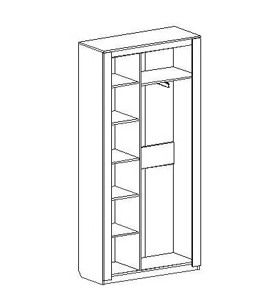 Шкаф двухдверный "Элана"