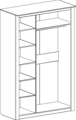 Шкаф трехдверный "Элана"