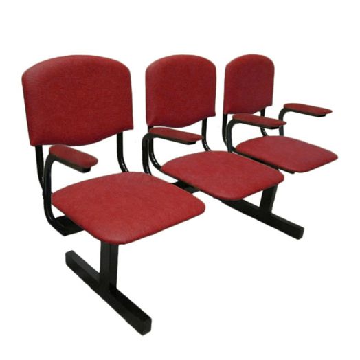 Многоместная мягкая секция №2, 3-х местная (Красная)