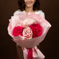 Французская роза 5 шт (микс)