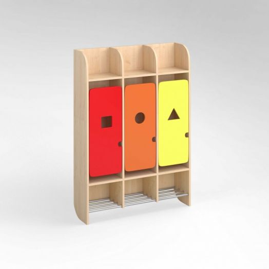 Шкаф 3-х секционный "Геометрия"