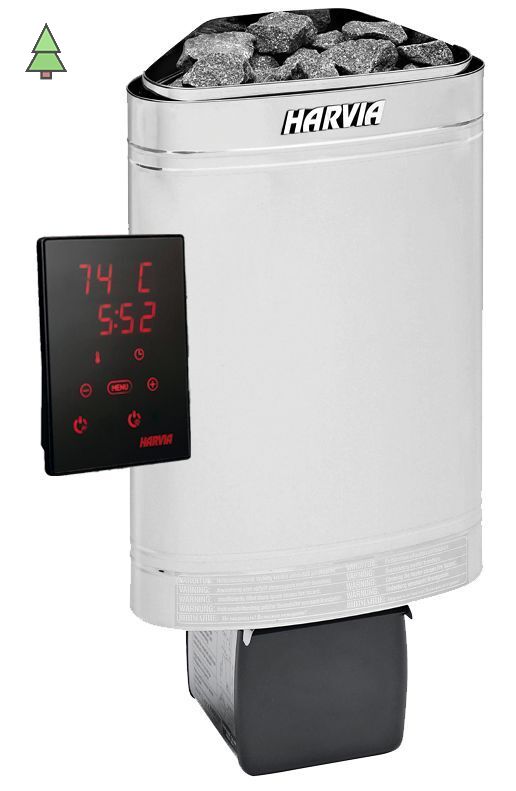 HARVIA Электрическая печь Delta D36XE, нержавеющая сталь, выносной пульт в комплекте, артикул HD364XE