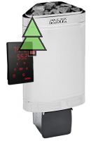 HARVIA Электрическая печь Delta D36XE, нержавеющая сталь, выносной пульт в комплекте, артикул HD364XE