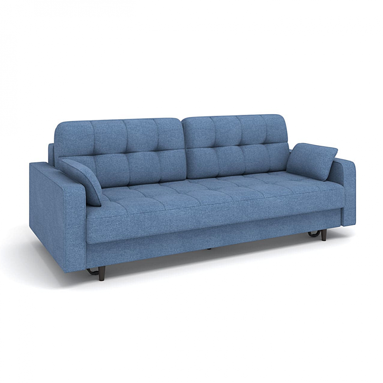 Диван прямой Орлеан Тик-Так (Пантограф) ткань Bravo Blue