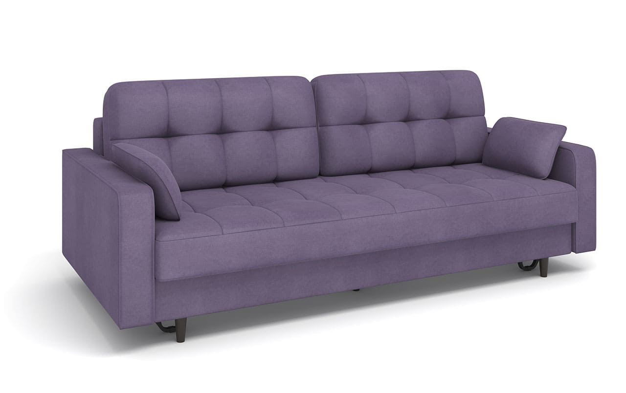 Диван прямой Орлеан Тик-Так (Пантограф) ткань Lamb Plum