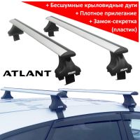 Багажник на крышу Hyundai Tucson TL 2015-20, Атлант, крыловидные дуги